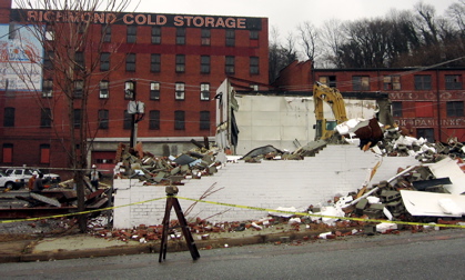demolition at cold storage