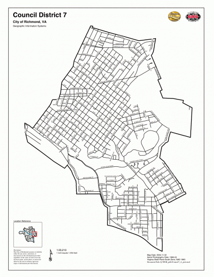 7th District map - Richmond