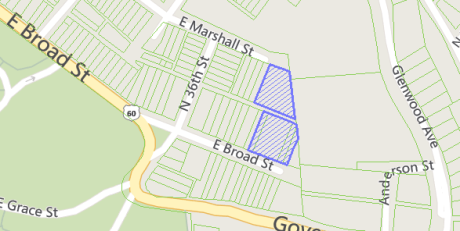 The 3600 blocks of East Marshall and East Broad Streets